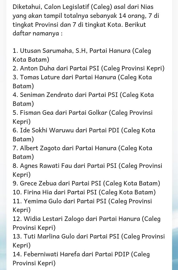 DPC HIMNI Bersama dengan Caleg Tingkat Kota dan Provinsi Adakan Kopdar