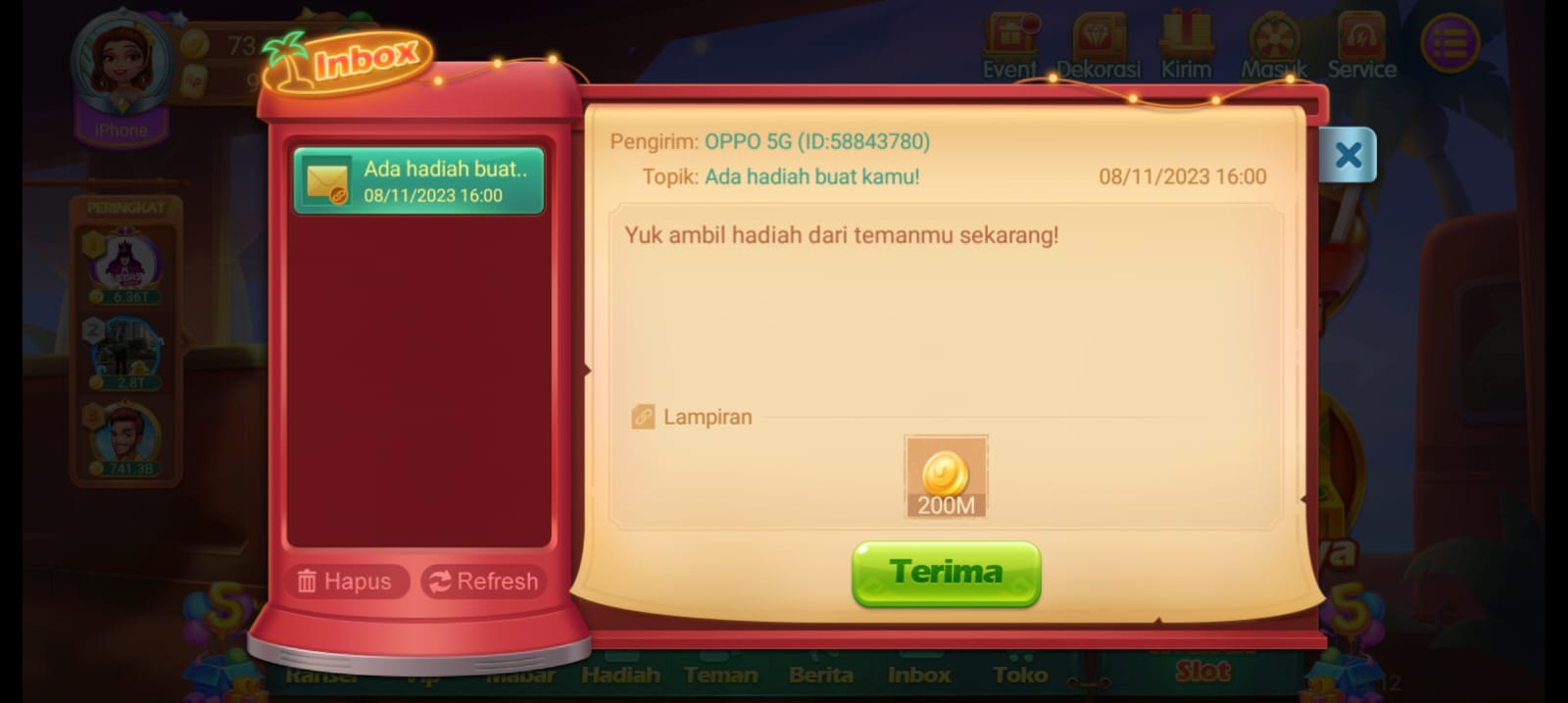 Konter Elly Cell yang Berada di sekitar Ruko Taman Putri Indah Batam Center Diduga Jual Chip Scatter Domino