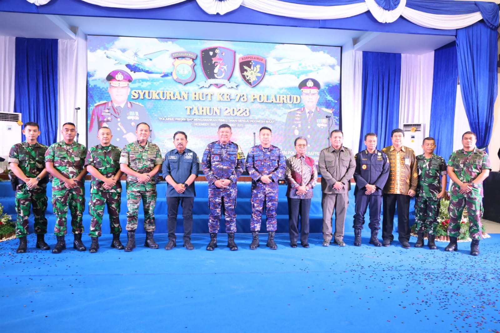 POLDA KEPRI Gelar Syukuran Perayaan HUT POLAIRUD ke-73 Tahun 2023
