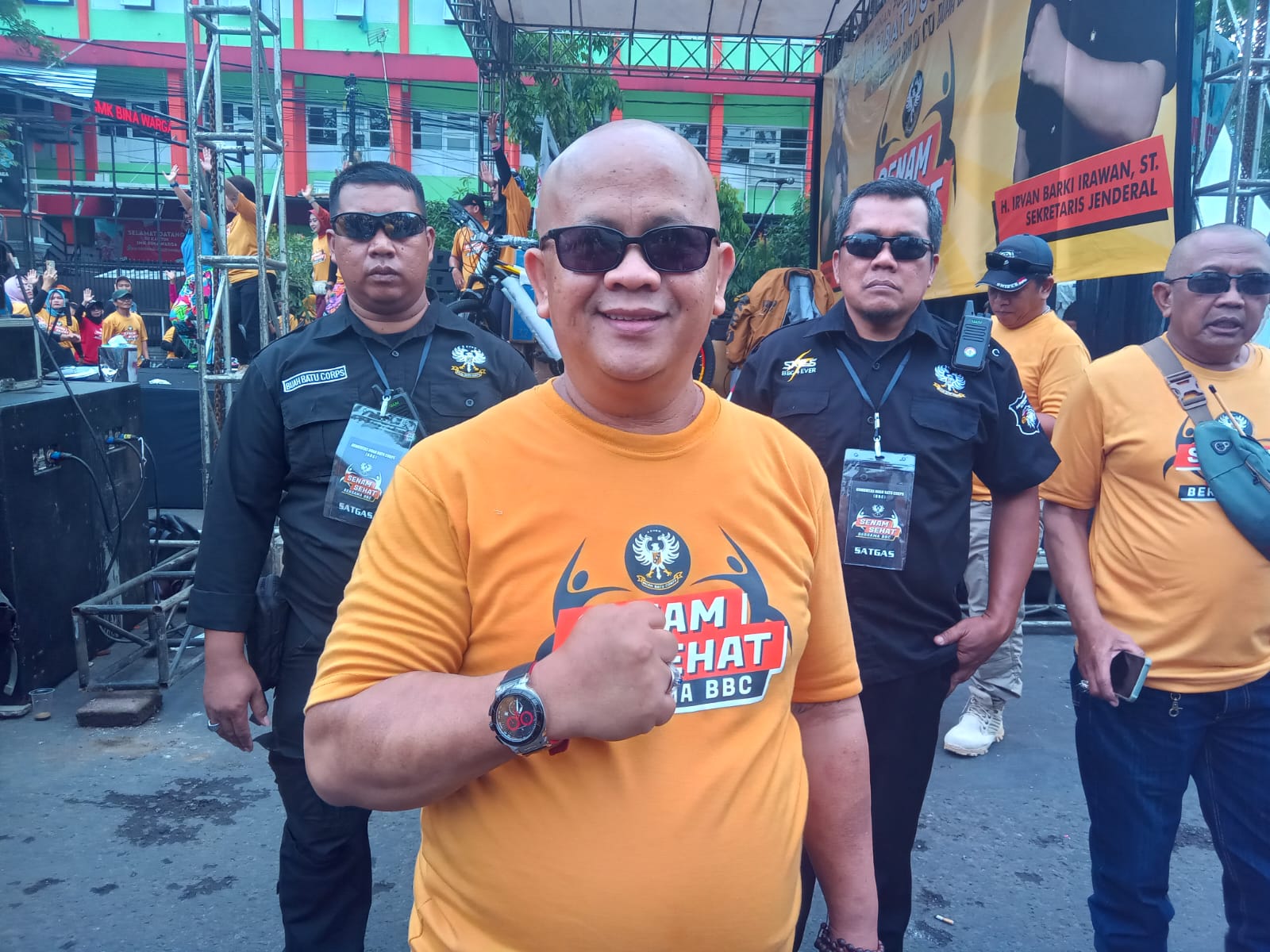 Ketua umum BBC dalam kesempatan ini menyampaikan juga kepada seluruh masyarakat bandung untuk kegiatan CFD buah batu akan tetap buka
