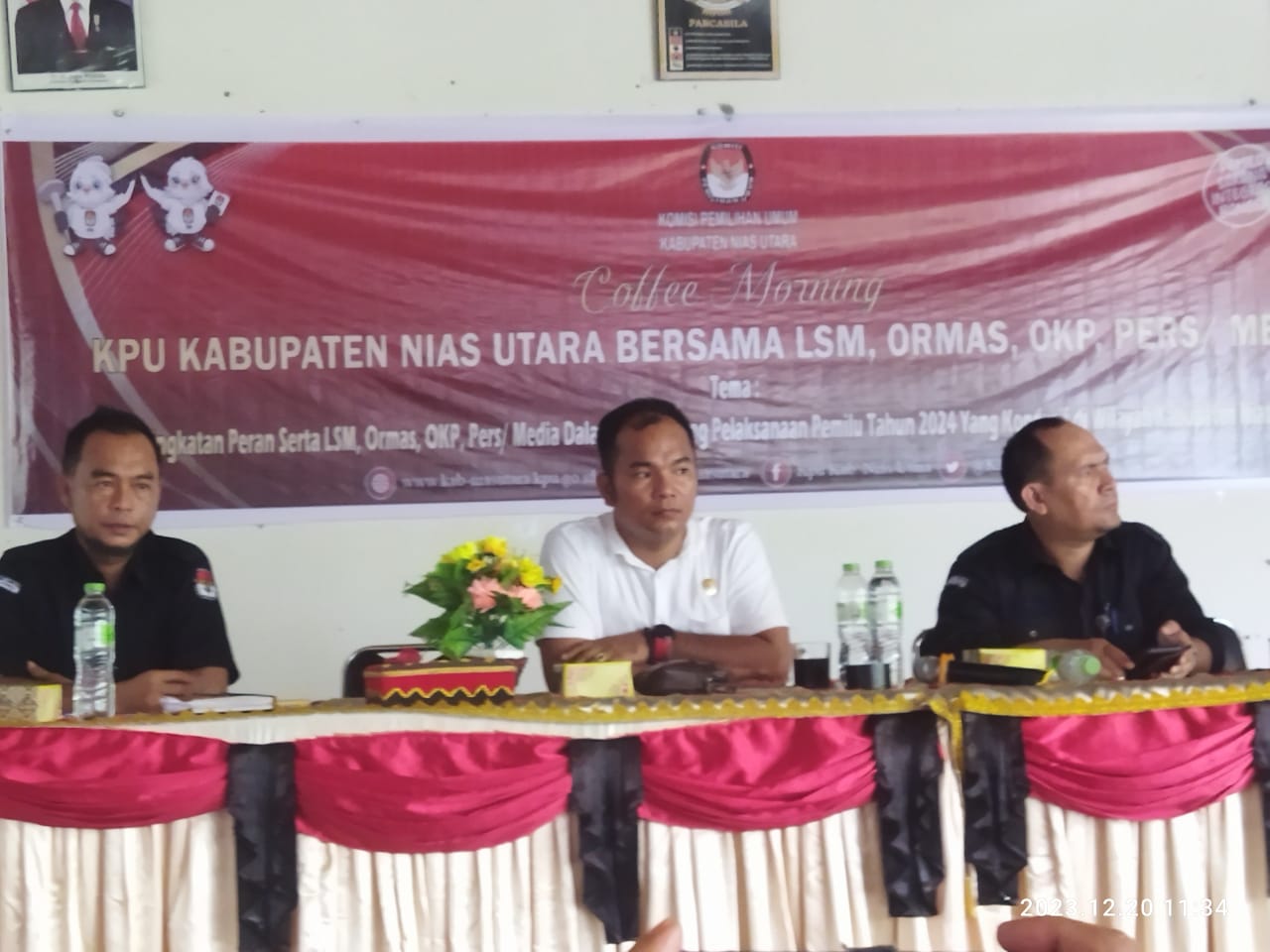 KPU Kab. Nias Utara Laksanakan CM Bersama dengan MEDIA, LSM, ORMAS, OKP