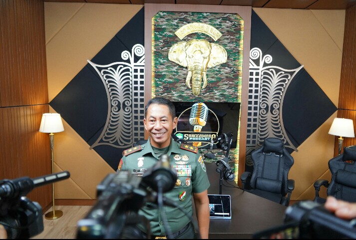 Kepala Staf Angkatan Darat Resmikan Studio Podcast Kodam Iskandar Muda