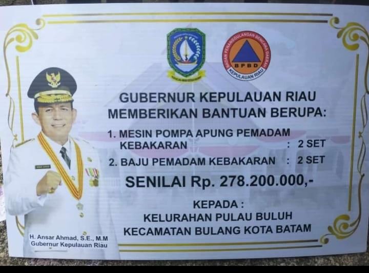 Sejumlah Bantuan Gubernur Kepri pada Acara Silaturahmi 
