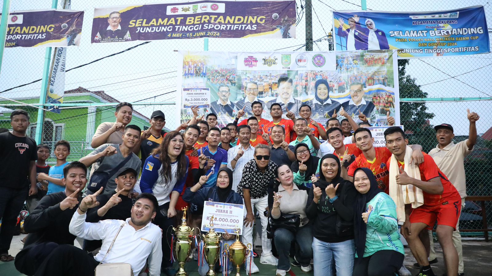 Tim Voli BP Batam Juara Piala Bergilir Walikota Batam Tahun 2024
