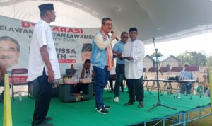 Pasangan Calon Gubernur Maluku HL-AV Deklarasi Relawan Kapitan Lawamena Buru
