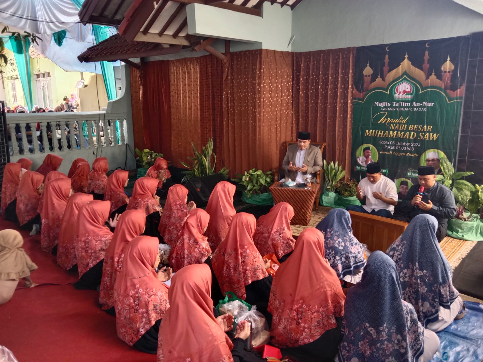 H. Andreas Calon Wakil Bupati Sukabumi Hadiri Acara Maulid Nabi di Majlis Ta'lim An-Nur