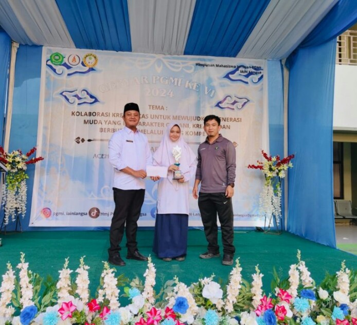 Andara Dhafina Ghassani Siswi SMP Muhammadiyah Langsa Raih Juara I Tahfidz di Event PGMI Ke-VI