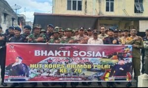 Dalam Menyambut HUT Korps Brimob Polri Ke-79 Brimob Kompi 2 Batalyon B Pelopor Gelar Baksos Dalam Menyambut HUT Korps Brimob Polri Ke-79 Brimob Kompi 2 Batalyon B Pelopor Gelar Baksos