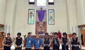 Berikan Rasa Aman Saat Peringatan Wafat Isa Almasih, Polres Jepara Gelar Sterilisasi Gereja