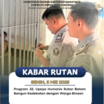 Program 3S, Upaya Humanis Rutan Batam Bangun Kedekatan dengan Warga Binaan Program 3S, Upaya Humanis Rutan Batam Bangun Kedekatan dengan Warga Binaan