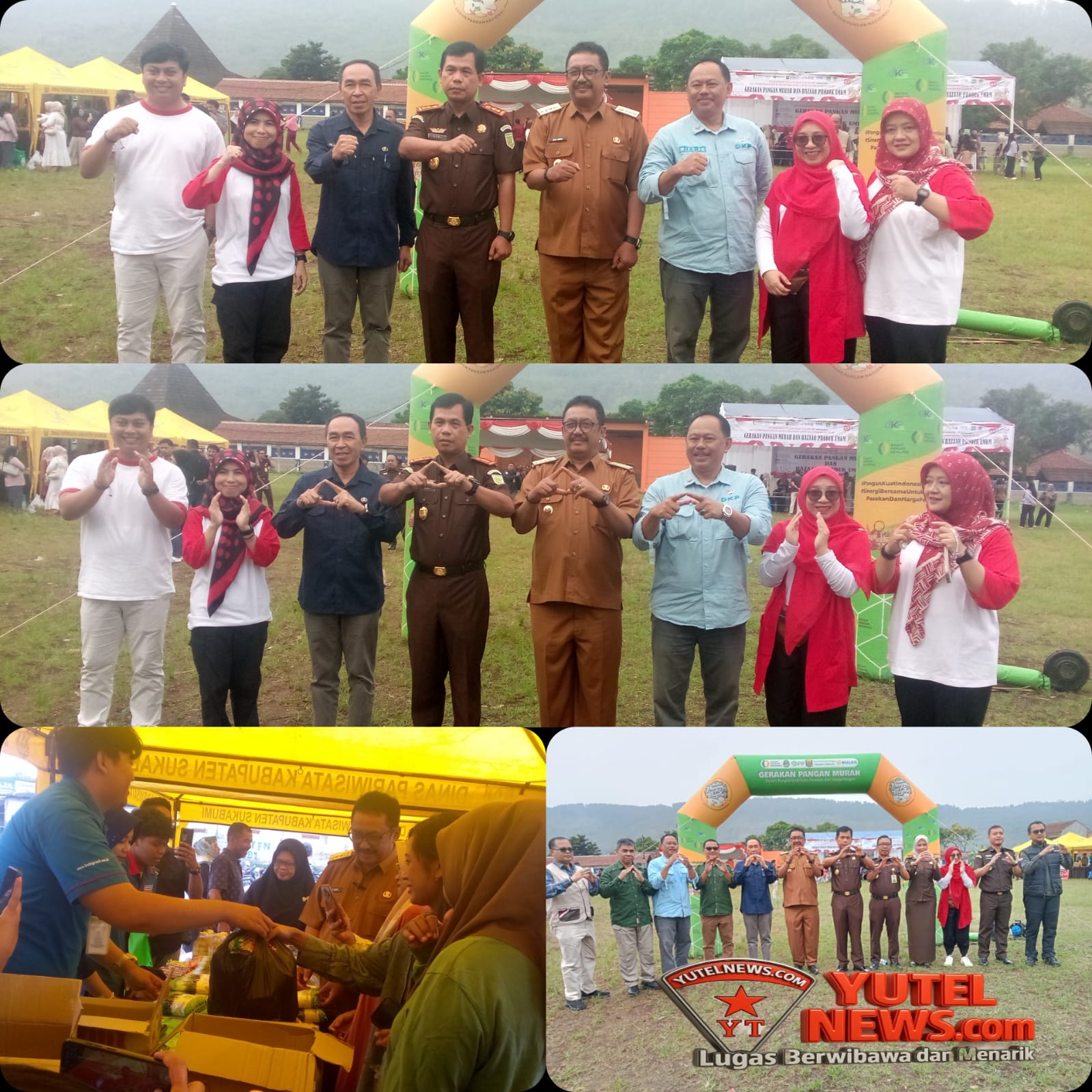 Kejari Kabupaten Sukabumi Gerakan Pangan Murah Dan Bazaar Produk UMKM Sambut HUT RI ke-80