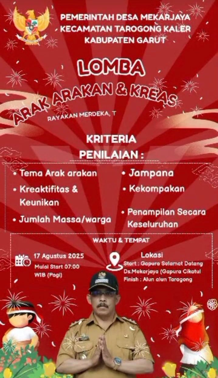 Semarak HUT RI di Desa Mekar Jaya, 4800 Warga Aktif Meriahkan Perayaan