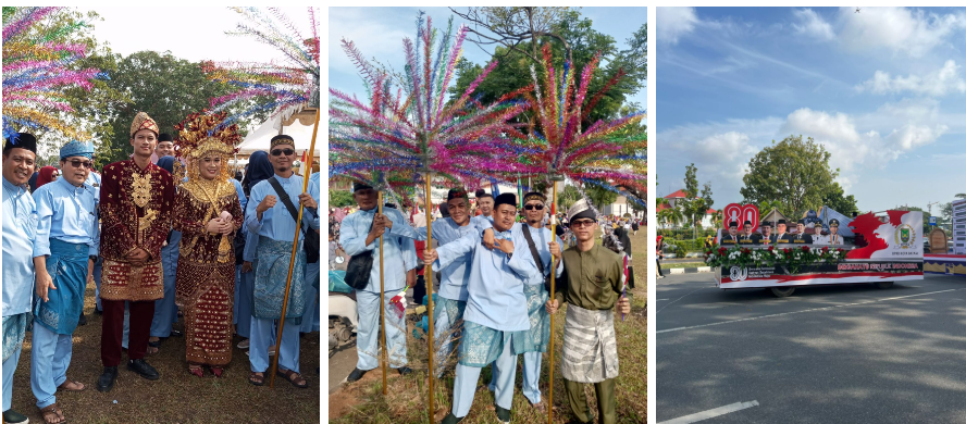 Meriah Pawai Pembangunan Sempena HUT RI, Tim Setwan Tampil Memikat