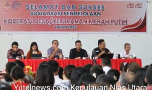 Wakil Wali Kota Gunungsitoli Resmi Buka Sosialisasi Pengelolaan Koperasi Desa/Kelurahan Merah Putih (KDKMP) Wakil Wali Kota Gunungsitoli Resmi Buka Sosialisasi Pengelolaan Koperasi Desa/Kelurahan Merah Putih (KDKMP)