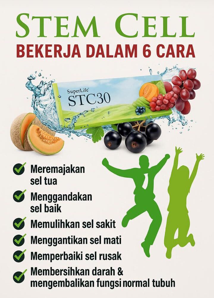 Konsumsi Stem Cell (STC30) Untuk Kesehatan dan Kesembuhan