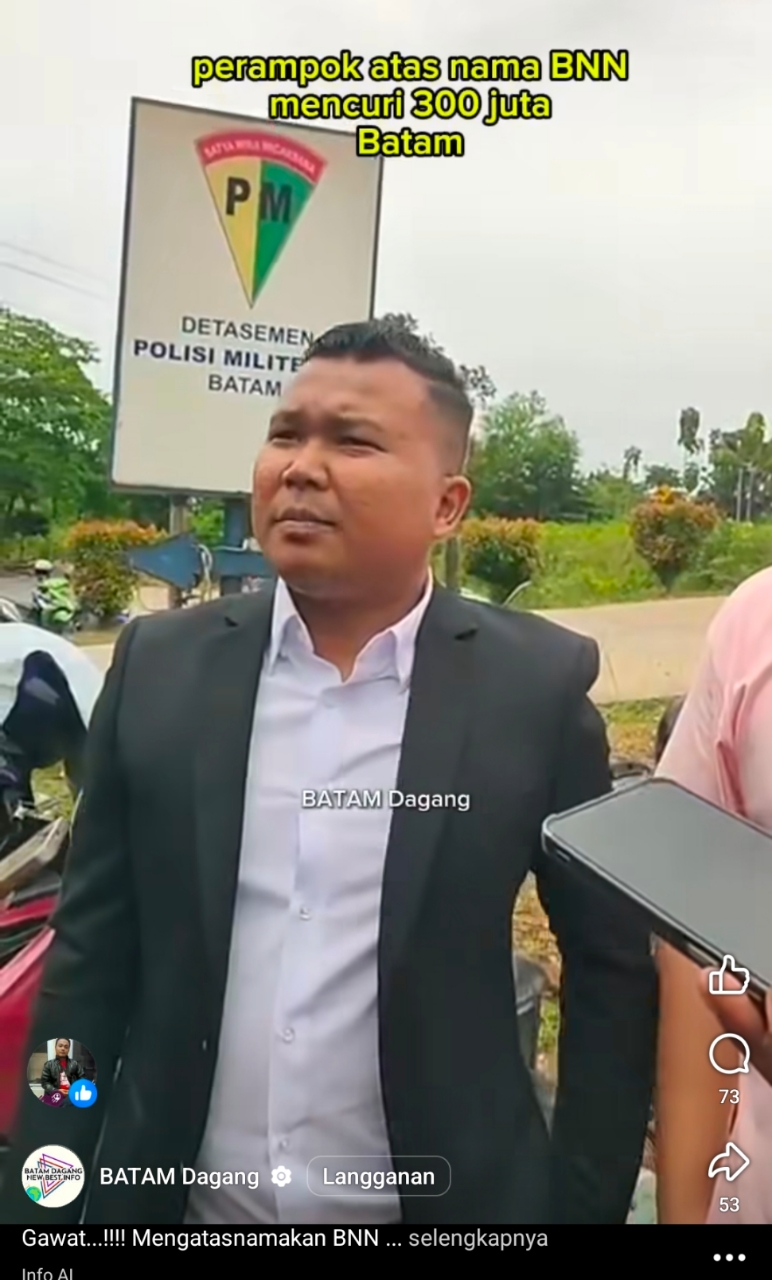 Ngaku BNN, Oknum Berseragam di Batam Diduga Lakukan Pemerasan dan Pengancaman