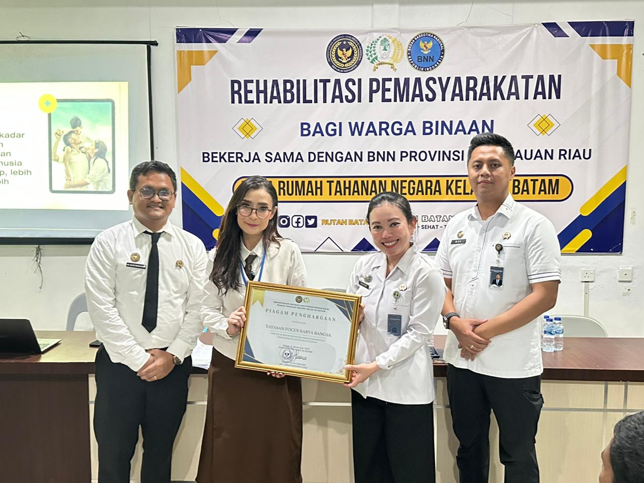 Rutan Batam Gelar Rehabilitasi Pemasyarakatan Bersama Yayasan Fokus Karya Bangsa