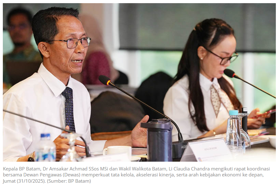 Evaluasi Kinerja dan Investasi: BP Batam Siapkan Lompatan Besar di 2026