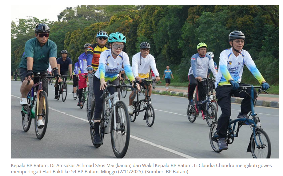 Dua Rute, Satu Semangat: Gowes Seru Bersama BP Batam