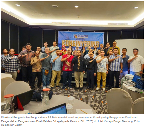 BP Batam Dorong Efisiensi Pengawasan Lewat Dashboard Pengendalian