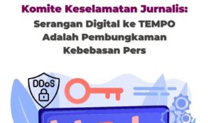 Sabtu, 8 November 202 Bersama Media Tempo Gelar Aksi Solidaritas Jurnalistik Melawan Pembungkaman Kebebasan Pers