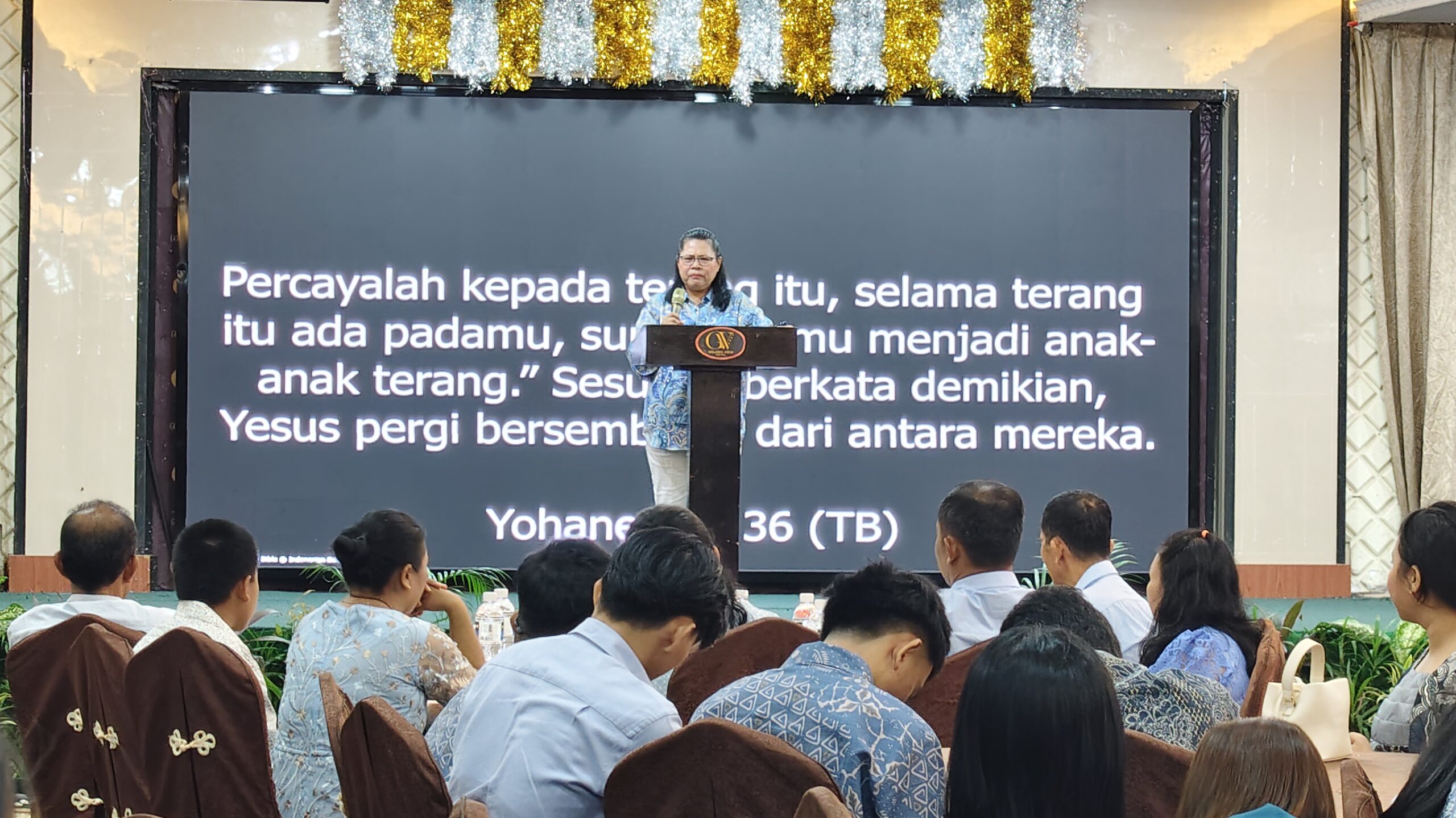 Terang Tuhan Menyertai, Ratusan Jemaat GBIS BUKIT DOA Batam Rayakan Natal di Golden View