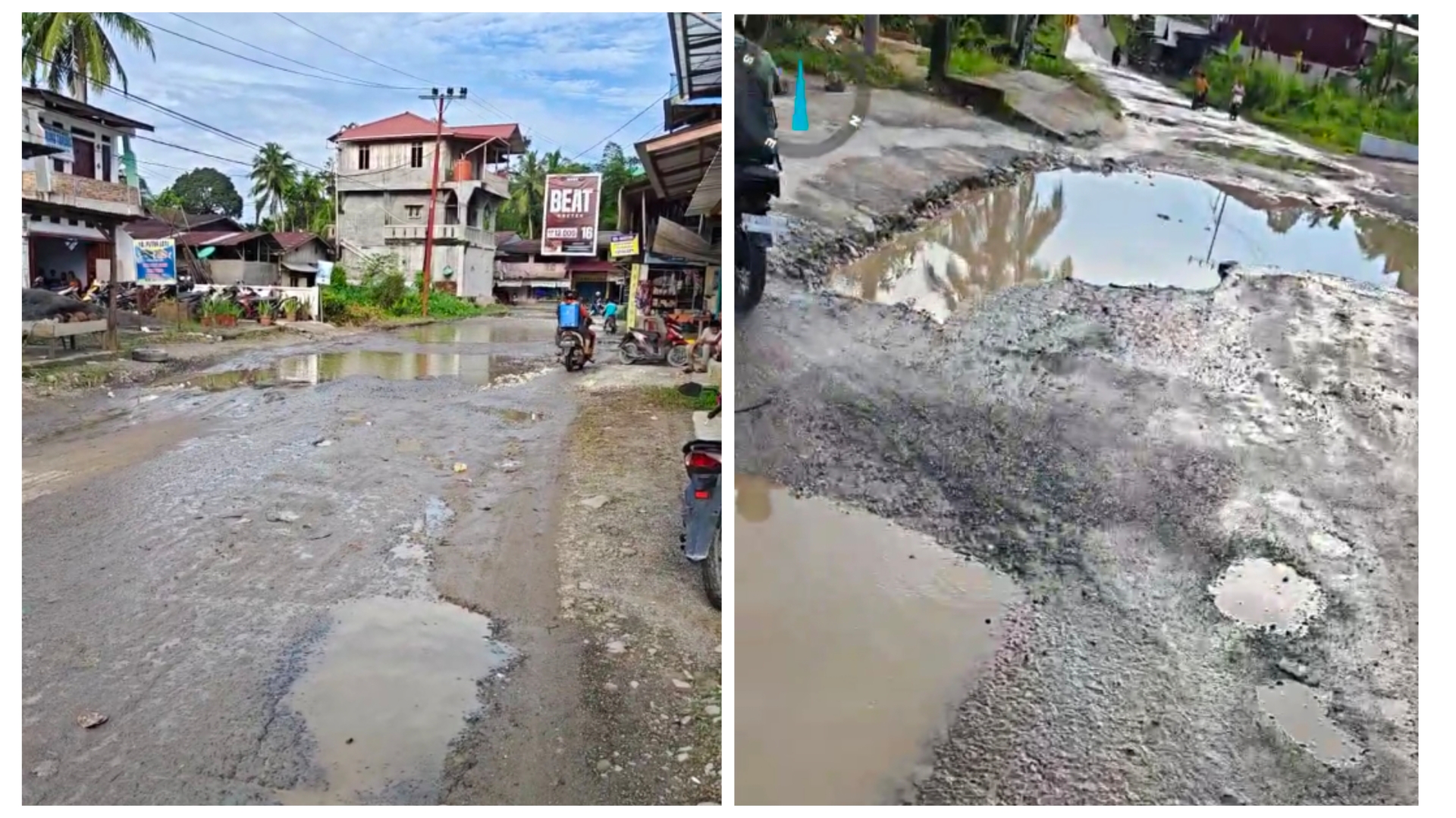 Sebagian Jalan Km 42 Gusit - Lotu Parah, Diminta Pemerintah untuk Benahi