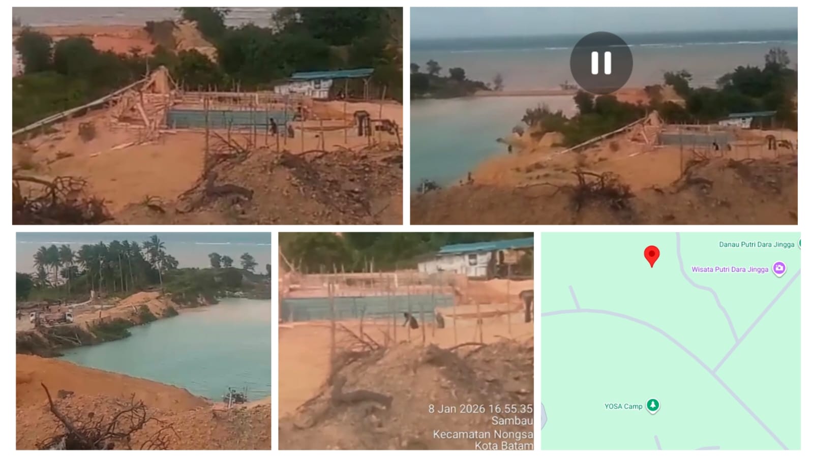 Disebut-sebut Dayat dan Agus Proyek Tambang Pasir Ilegal di Nongsa, Diminta Tindakan Tegas